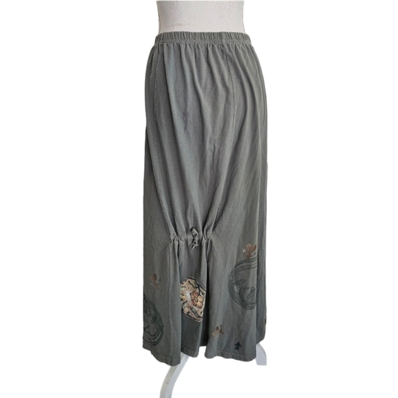 Blue Fish Vintage Sage Hand Printed Skirt Set - Picture 12 of 16